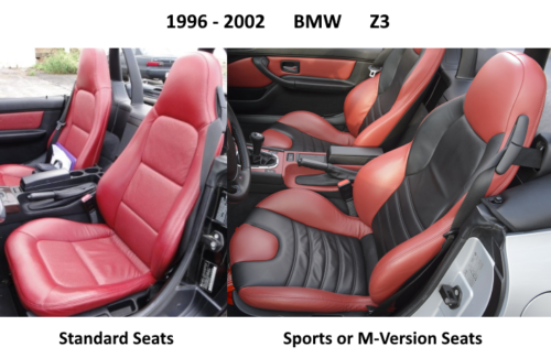 IGGEE S.LEATHER CUSTOM FIT FRONT SEAT COVERS FOR BMW Z4 2003 2008 Iggee S Leather Custom Fit 2 Front Seat Covers 13 Colors 112469088133
