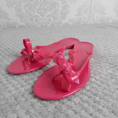 Pvc Thong Slippers Rubber Rockstud Thong Valentino VALENTINO