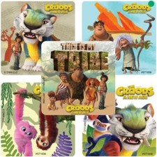 25 The Croods A New Age  Stickers Party Favors Teacher Supply Rewards