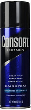 Consort for Men Hair Spray Unscented Extra Hold 8.30 Oz Pack of 4 