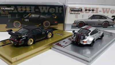 Tarmac Works 1/64 RWB 930 Stella Artois & Backdate Silver Shizuoka