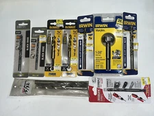 DEWALT Irwin Diablo Master Mechanic Drill Bit + Irwin Forstner Bit Set of 9