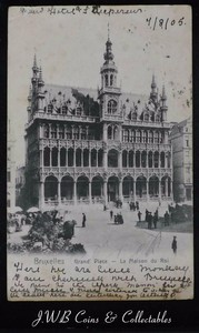 Old Postcard Of Bruxelles Brussels Grandplace La Maison Du Roi