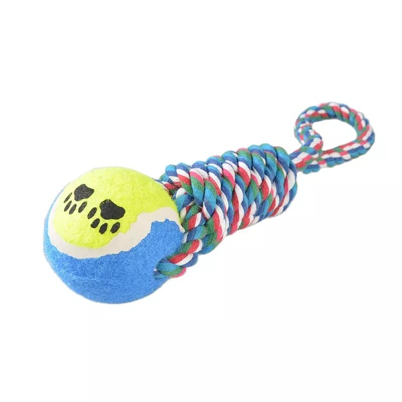 Hundespielzeug Knotenball Seil Kauspielzeug Spielball Hundeball Baumwolle Hund