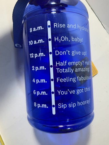 Favofit 2.2 Liter Dark blue water bottle 1 Gallon NEW - Picture 11 of 19