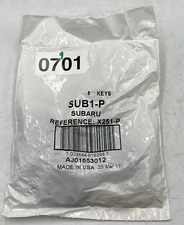 X251-P Key Blanks for Subaru SUB1-P AF01653012 (5 Pack)