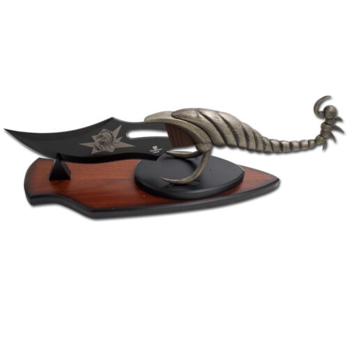 Schlangenauge Fantasie Skorpion Dolchmesser mit Ausstellungsständer - Bild 5 von 9
