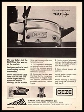 1968 Saska Ski Equipment Los Angeles California GEZE Step Star Bindings Print Ad