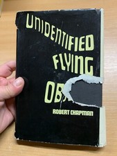 RARE 1969 "UNIDENTIFIED FLYING OBJECTS" UFO ROBERT CHAPMAN HARDBACK BOOK (P3)