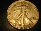 1943-D 90% Silver Walking Liberty Half Dollar XF ^^^^^