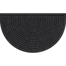 Onyx Rib Half Round Indoor/Outdoor Mat, 18 x 30 in.