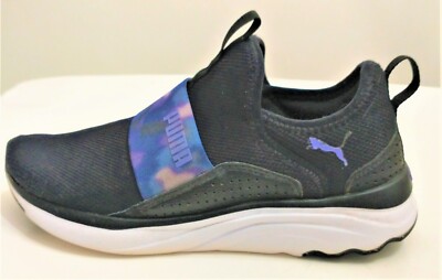 Puma Softride Sophia Slip On Sneakers/Running Shoes Black  display picture 2