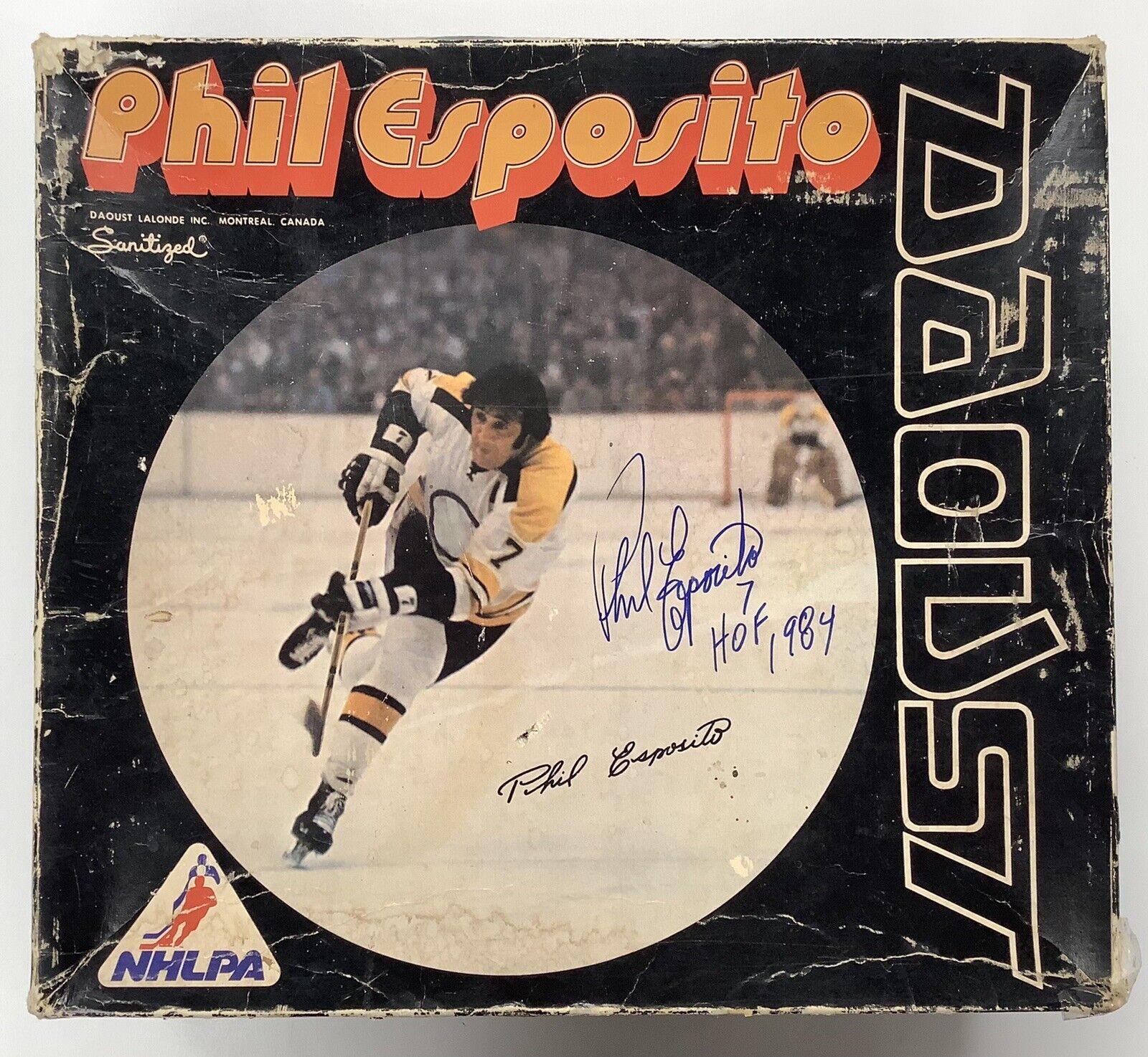 Phil Esposito Autograph Photo White Uniform Skate Alone 11×14