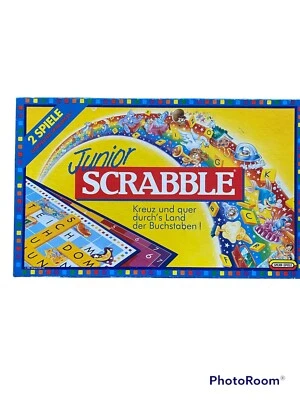 Junior SCRABBLE Zwei Spiele in einem Mattel Sammlung Rarität Retro Vollständig - Bild 1 von 4