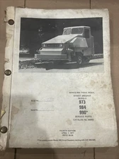 Wayne Models 973 984 990 3-Wheel Street Sweeper Parts Catalog Manual PN 49949