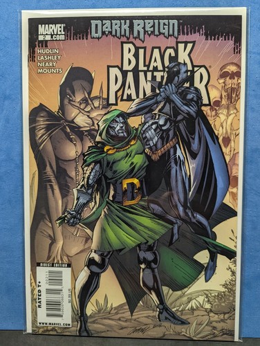 Black Panther #2 Dark Reign 2nd Cvr aplicación Shuri - Campbell cubierta casi nueva, Dr Doom - Imagen 8 de 8