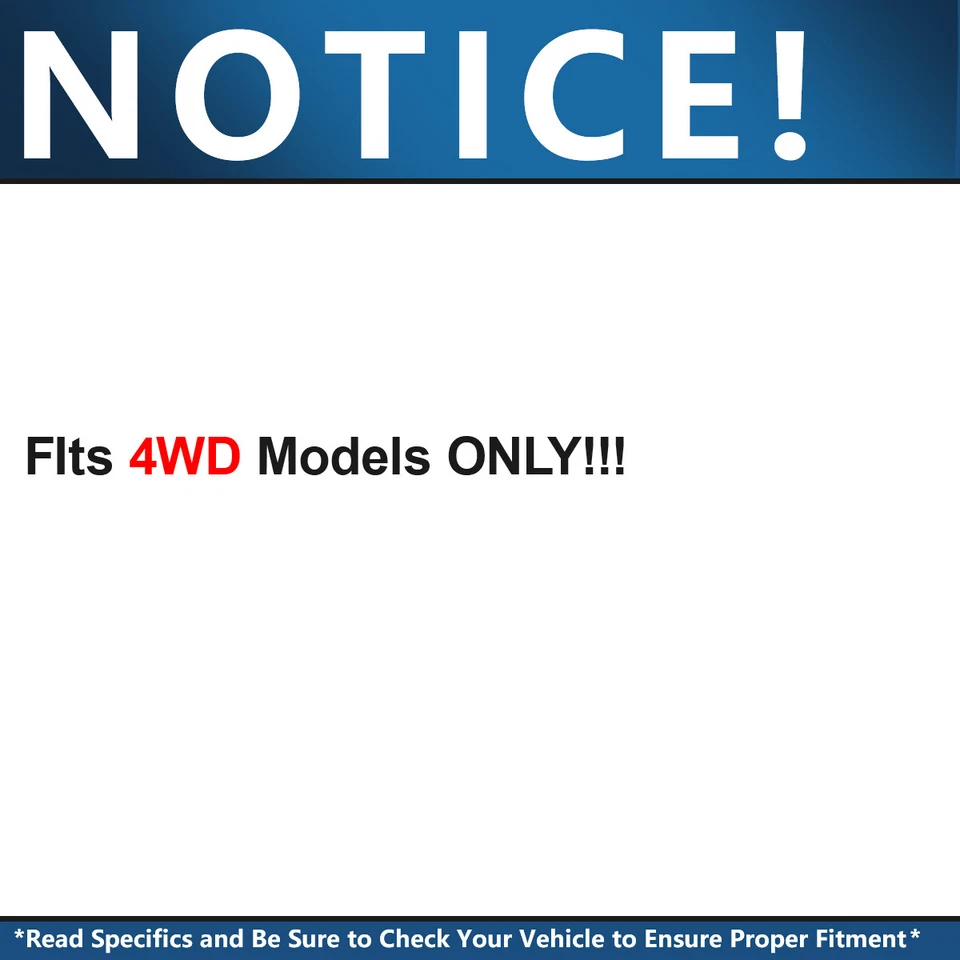 4WD 6pc Front Struts Rear Shocks Sway Bar Links Kit for 2004 - 2015 Nissan Titan - Image 2 of 4