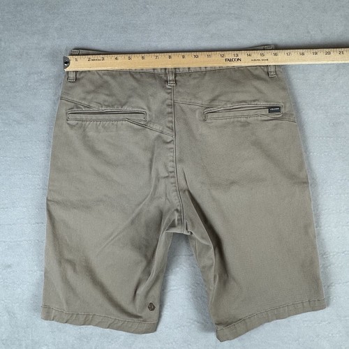 Lot of 2 Volcom Shorts Mens 32 Corpo Class Khaki Chino 10" Inseam *READ* - Picture 7 of 19