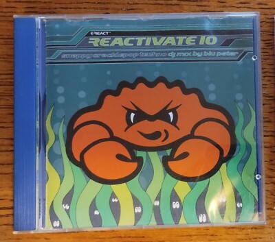 Reactivate 10 Snappy Cracklepop Techno DJ Blu Peter mix 18 trk Various CD album