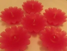 Vanilla scent Floating Candles 6 ea order FREE  U.S.P.S. MAIL