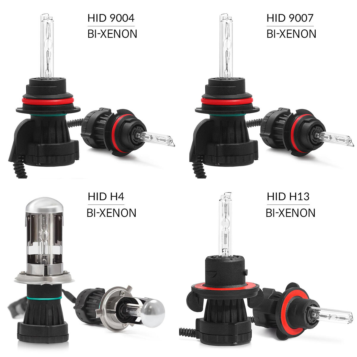 HID Xenon Bi-xenon Hi/Low Dual Beam Bulbs H4 H13 9003 9004