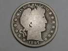 Better-Date 1897 US Barber Half Dollar.  #16