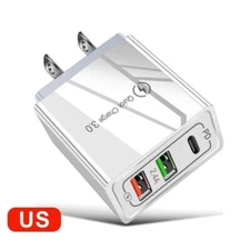 Quick Charge 3.0 PD USB Charger Universal USB Type C Fast Charger Power Adapter