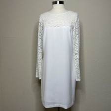 Laundry by Shelli Segal Ivory Dress Size 12 Bride Lace BHLDN Wedding Formal