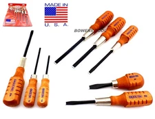 Grace 8pc Gunsmith Screwdriver Set Flat Slotted Wood Handle HG-8 USA Gun Care
