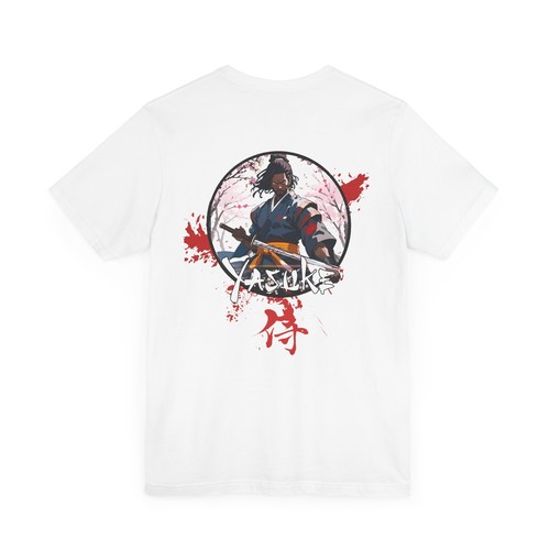 Fitnessstudio Anime Shirt zweiseitig Unisex T-Shirt Yasuke schwarz Samurai Shirt Anime Geschenk - Bild 12 von 36