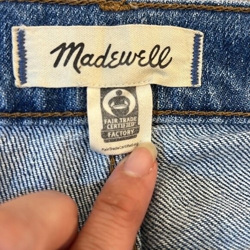 Madewell Perfect Vintage Jeans in Earlside Wash Raw Hem Edition Size 25 - Picture 3 of 9