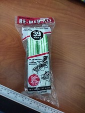 Vintage Wellington Re-Web Kit Lawn Chair Re-Webbing Green White Stripes 39FT New
