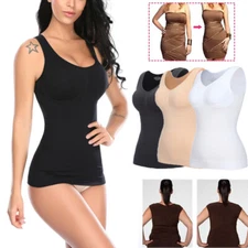 Women's Genie Slimming Body Cami Shaper Vest Shapewear Tummy Waist Camisole Top