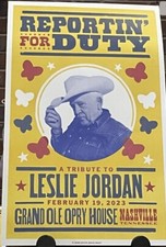 Leslie Jordan Reporting For Duty Hatch Print Opry Tribute Show Eddie Vedder