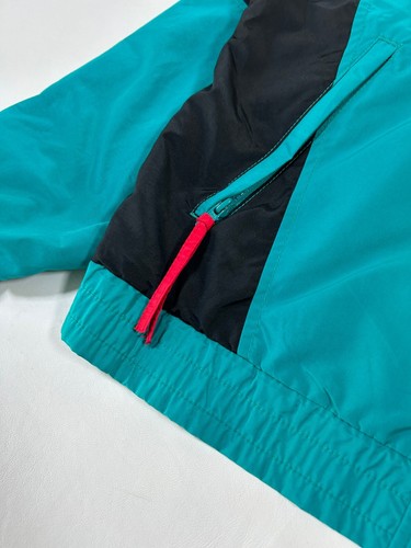 VTG 90’s Columbia Gadzooks Radial Sleeve Teal Color Block Mens Size XL - Picture 13 of 18