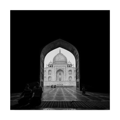 Taj Mahal Framed by Basem Al Qasim, 18x18-Inch, 18 in x 18 in