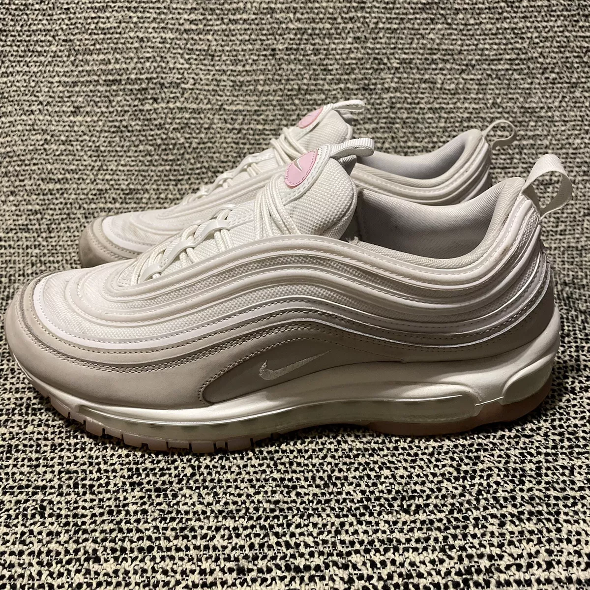 Palacio atlántico servidor Nike Air Max 97 Summit White Pink Womens Size 11.5 CT1904-100 | eBay