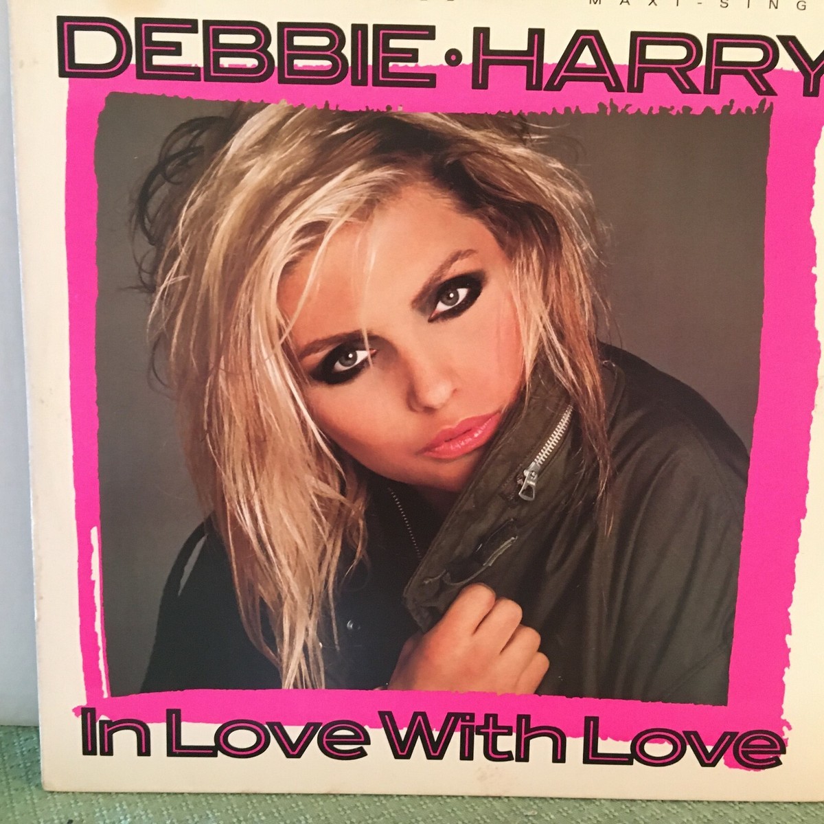 ◆Blondie◆Debbie Harryのサイン入りLP DEBBIE HARRY Signed BLONDIE ATOMIC LP ALBUM COVER Beckett