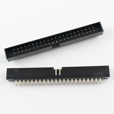 100Pcs 2mm 2.0mm Pitch 44 Pin Straight Male Shrouded Box Header IDC Connector