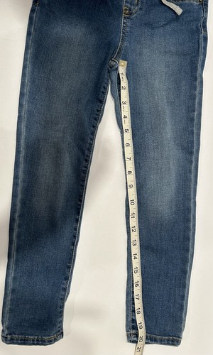 Cat & Jack Girl’s Pull On Knit Waist Skinny Jeans Blue Size 6X - Picture 8 of 10