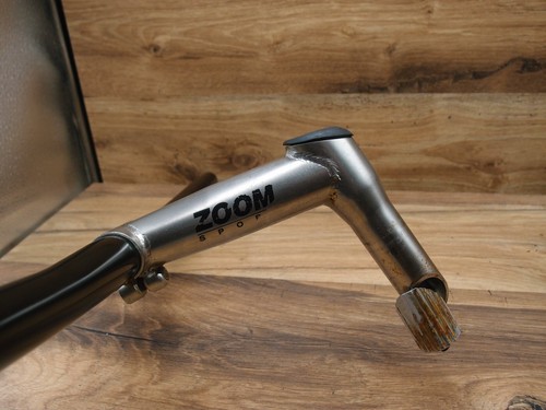 1990's MTB flat aluminium handlebar ZOOM 6000+ quill stem ZOOM steel - Picture 9 of 17