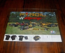 Raro poster pubblicitario PYROIL Racing vintage anni 90 24,5"x16,5" auto Valvoline