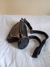 Leather Cross body Bag Con Due Borse Separate Donna