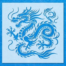 Chinese Dragon Stencil: Mylar Airbrush Wall Art Painting Crafts  - 190 Micron