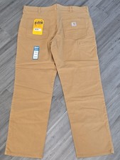 NWT Men s Carhartt Jeans 38x32 Rugged Flex Relaxed Fit Canvas Work Pant