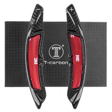 T CARBON ECHT Schaltwippen SCHWARZ für Cayenne Coupe S GTS Turbo 9YB 19-25