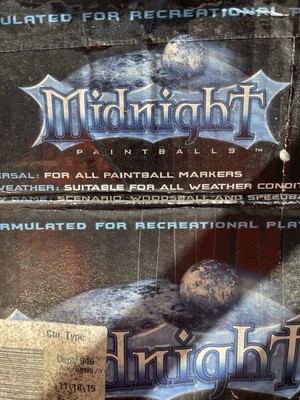 Midnight Paintballs 1800 Count Blue/blue Ecofill Xball Certified 4 Bags 500ea