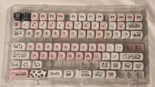 Kawaii cute themed mechanical keyboard keycaps, Set Of 132, Computer Kids