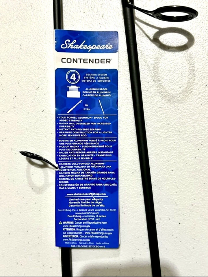 Shakespeare Spinning Rod 7 Ft 2 Piece - Up To 40% OFF ! - Image 3 of 4