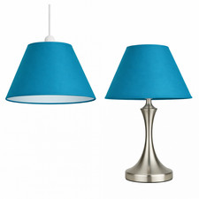 COTTON COOLIE LAMPSHADE CEILING LIGHT PENDANT TABLE LAMP SHADE 7 SIZES 40 COLOUR